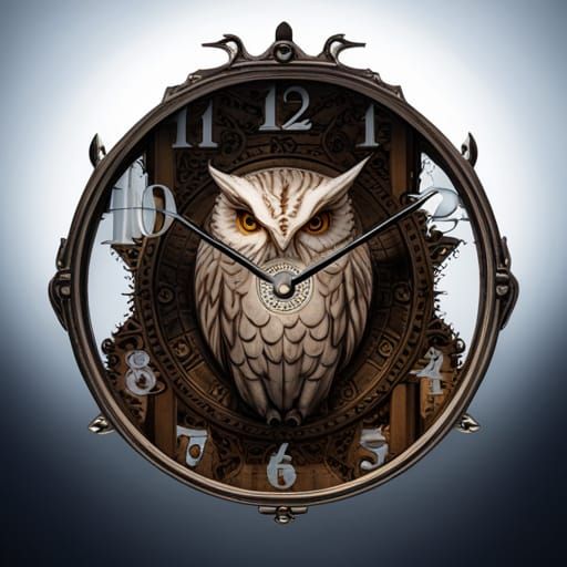 Owl of Time  by @Bogi