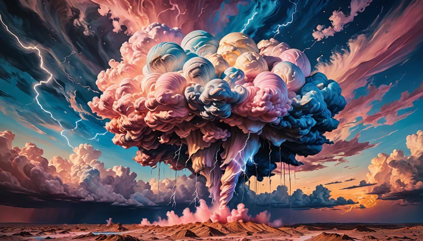 milkshake lightning cloud on venus