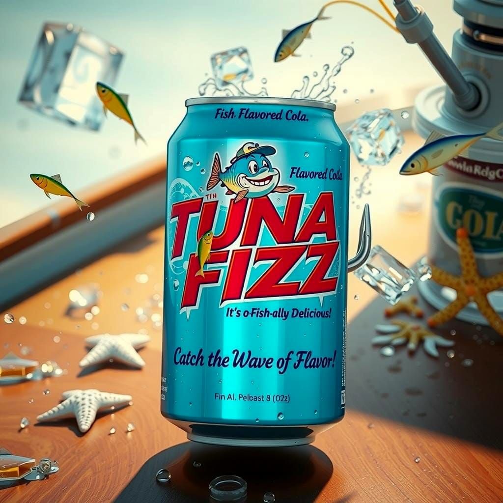 Tuna Fizz: Catch the Flavor! 🐬🥤  by @Vodafox