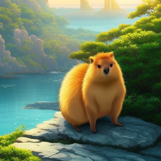 Quokka and capybara mix