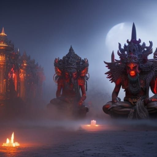 astral bali demons - AI Generated Artwork - NightCafe Creator