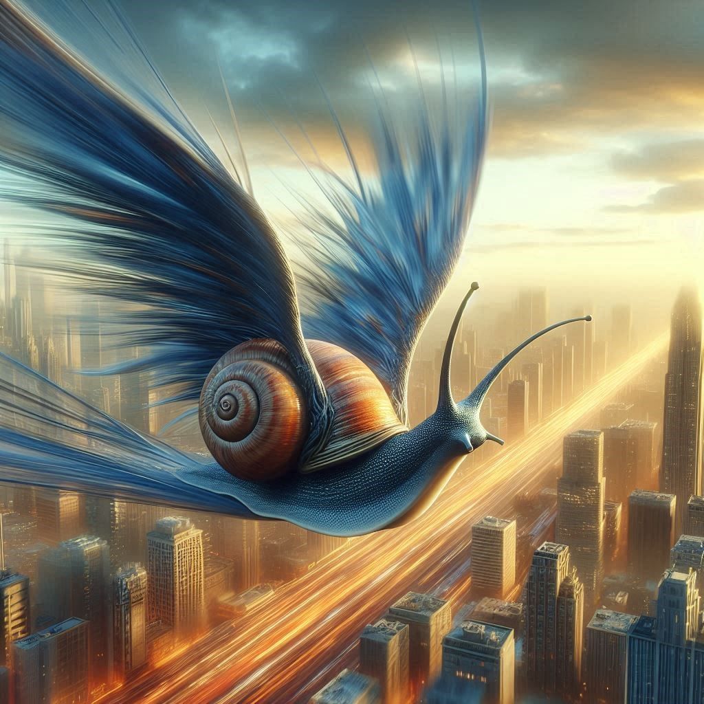 Flying snail