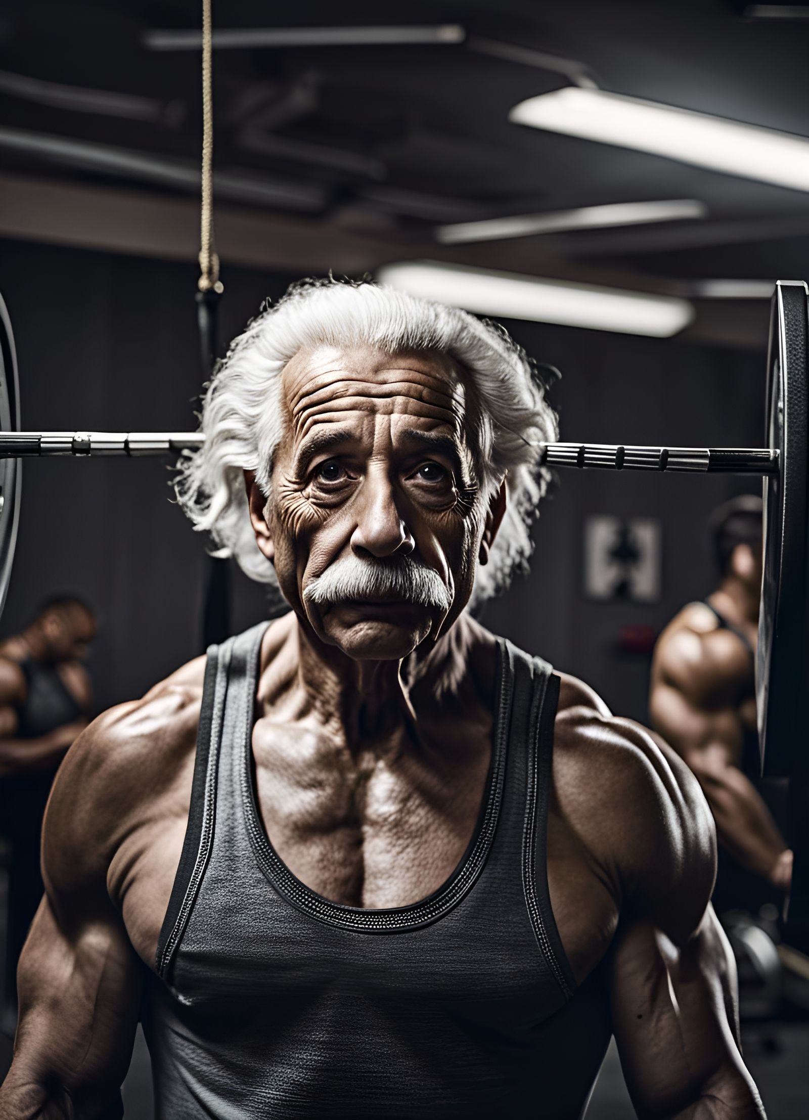 Albert Einstein on steroids