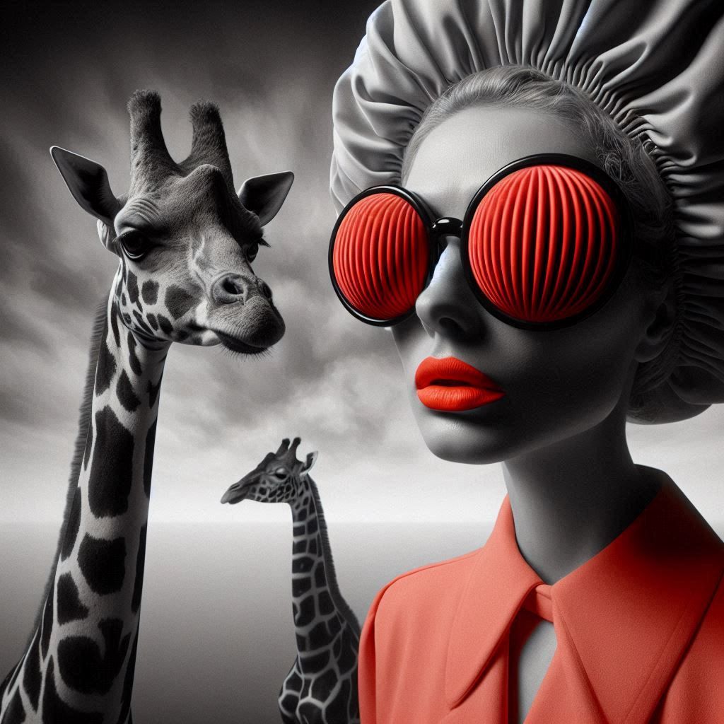 “Never without my giraffes!”