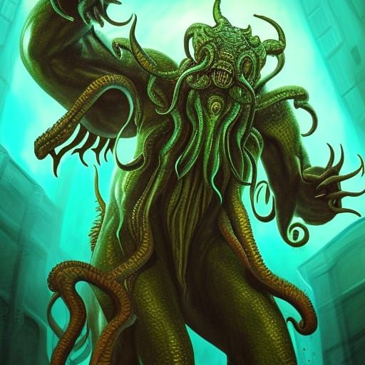 Cthulhu - AI Generated Artwork - NightCafe Creator