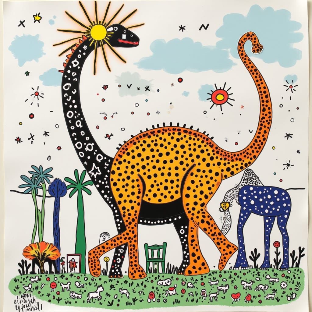 <lora:SPOTTY DOTTY:1.0> Brachiosaurus