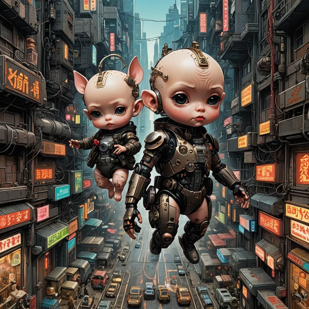 cyber-kewpie  by @dariusXL