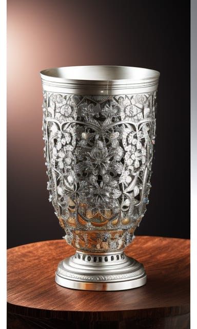 Silver vase