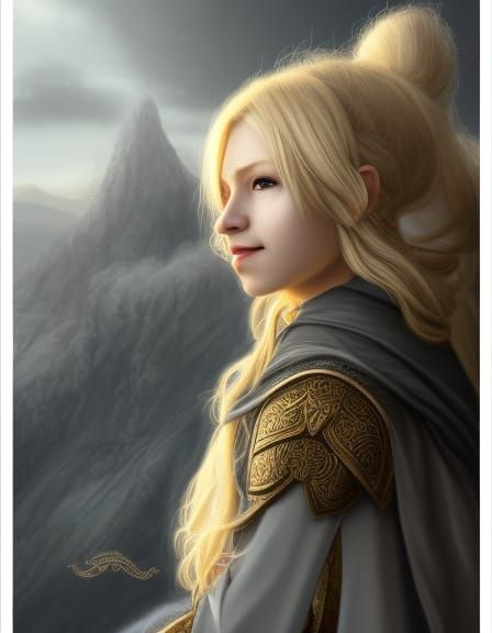 Blond Halfling Ranger - AI Generated Artwork - NightCafe Creator