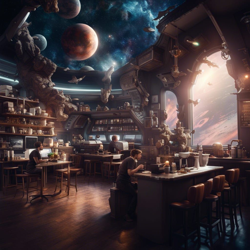 Coffee Shop in Space 2