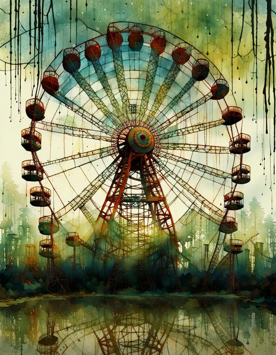 Pripyat Abandoned Amusement Park - AI Generated Artwork - NightCafe Creator