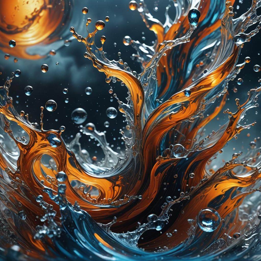 Storm in a Glass: Macro Matte Painting