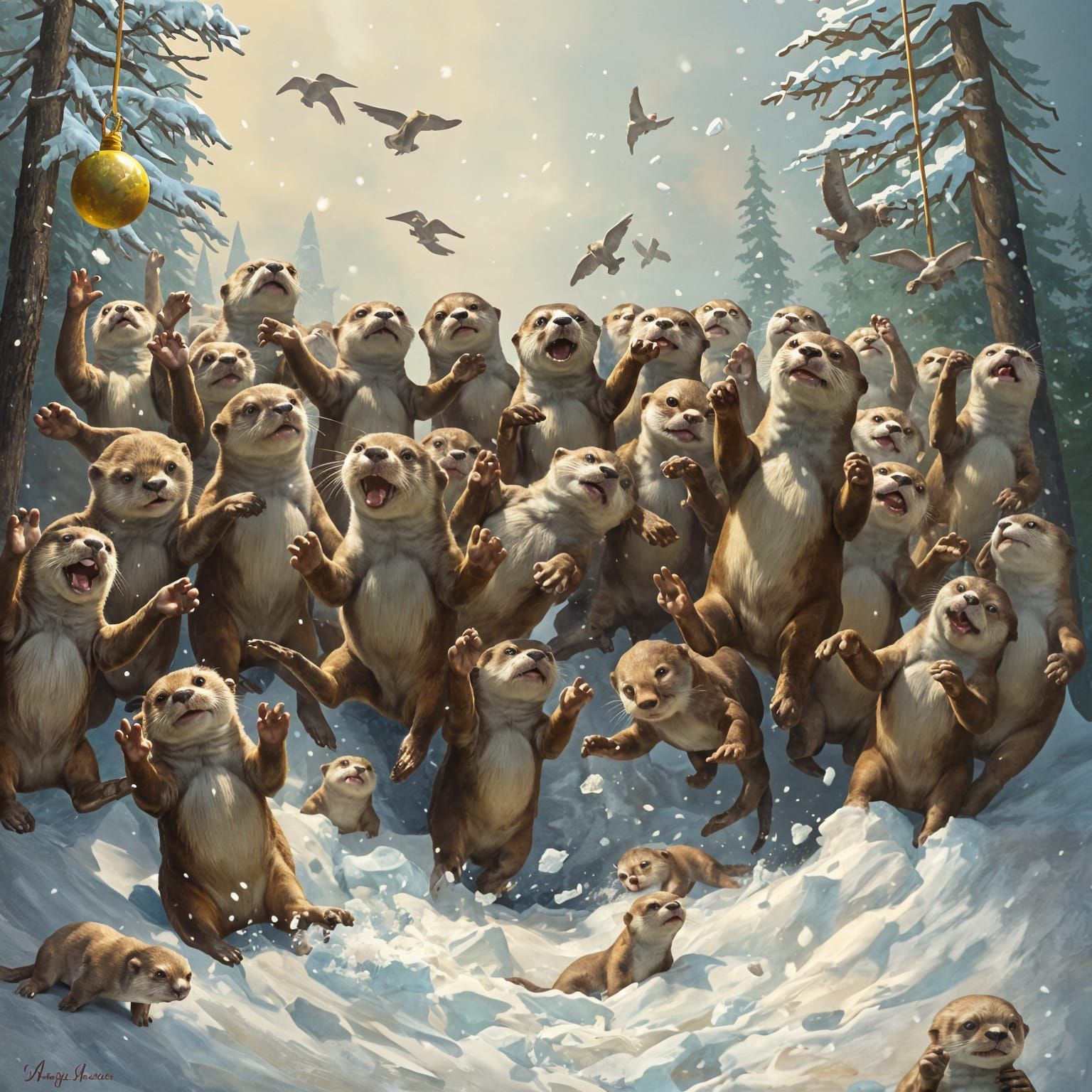 complete and Otter chaos!  by @Tiny Pearl Cat