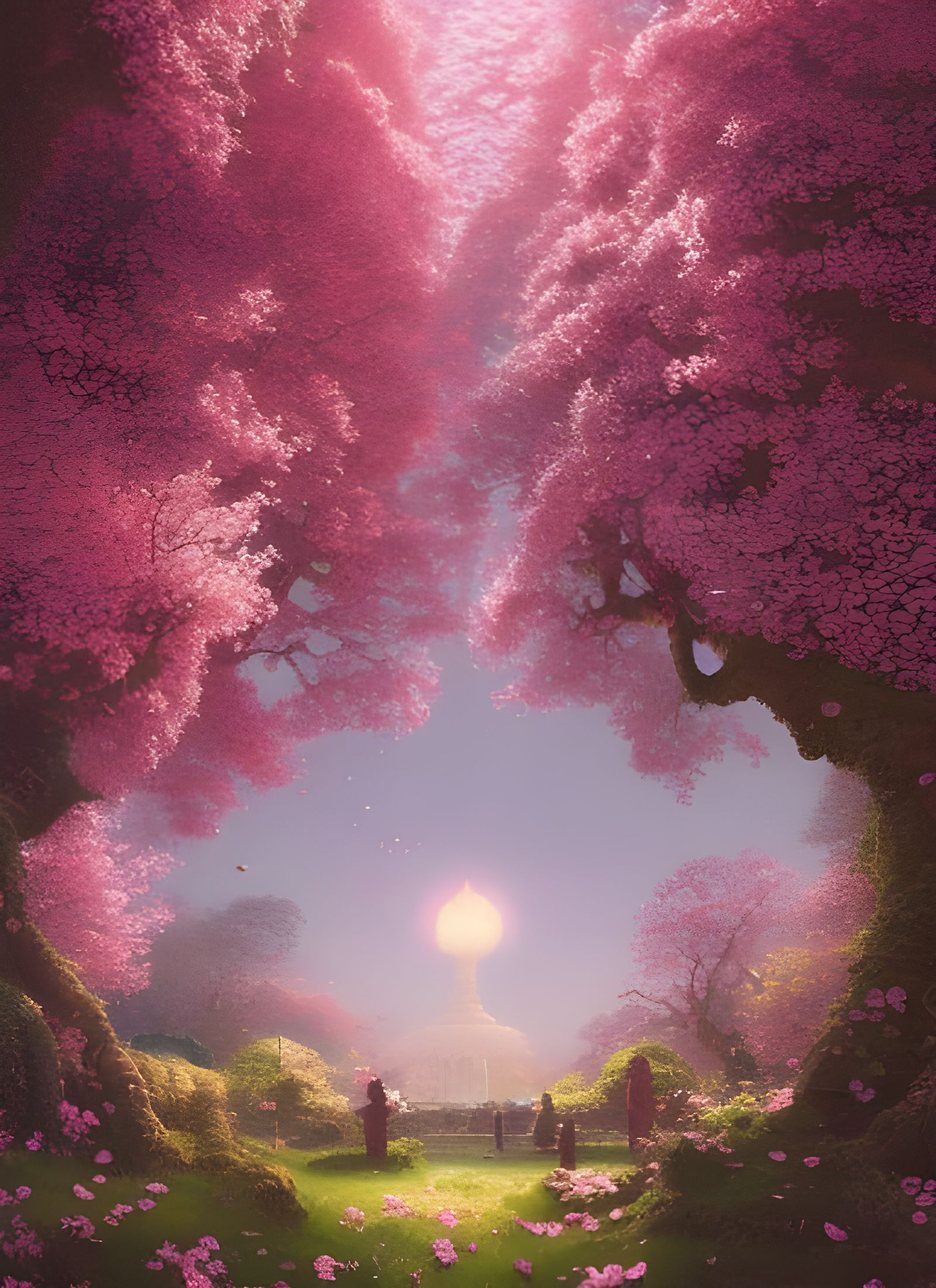 Cherry Blossom Garden