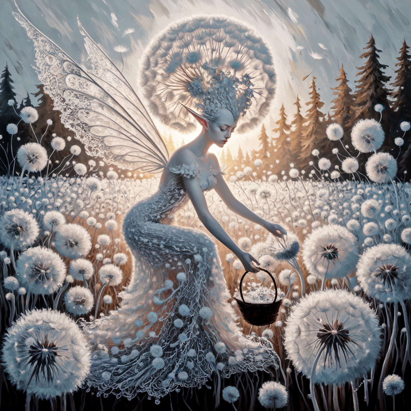 ❄️💫 Halo of Wishes — hair woven from snow-kissed dreams  by @Chelle