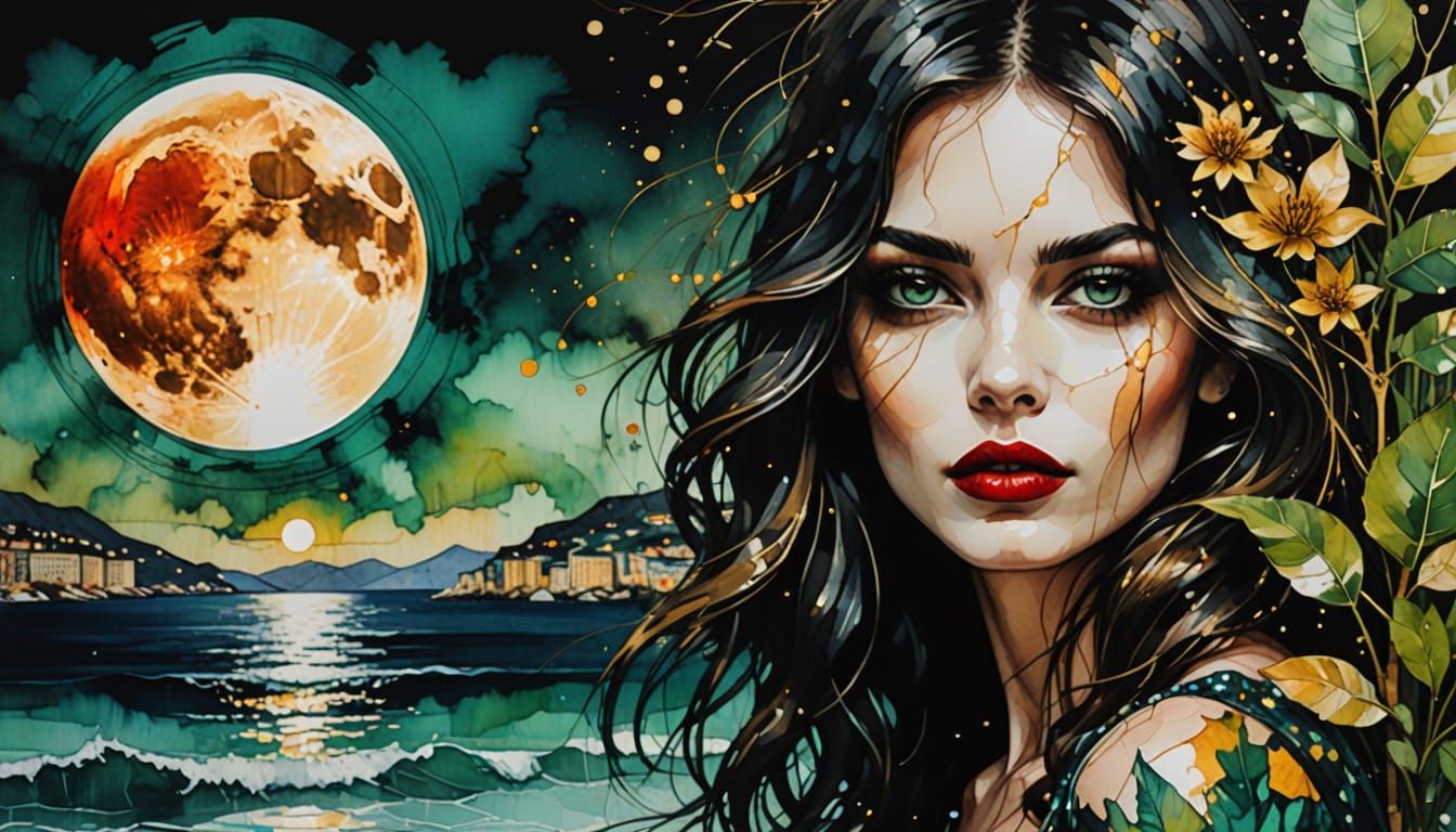 Monte Carlo Summer Night Double Exposure Art