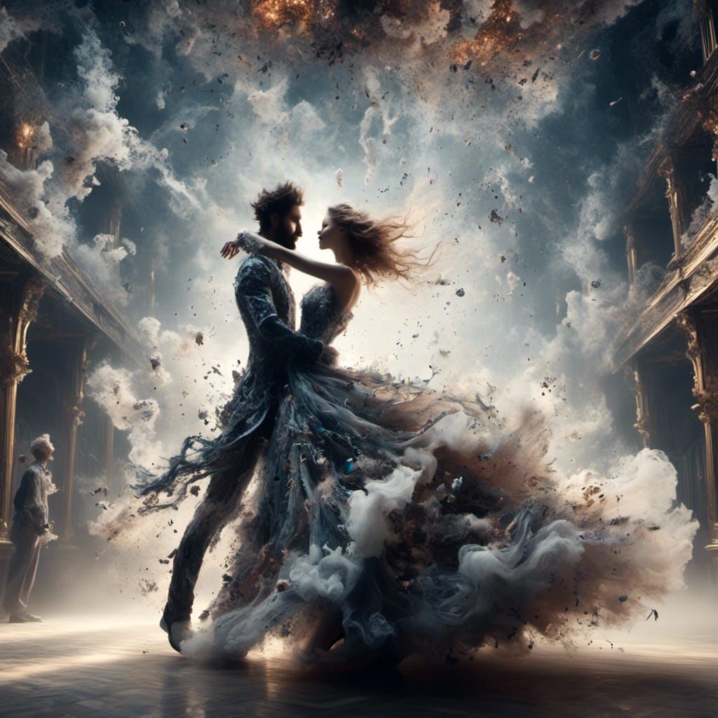 Made of air, man+woman dancing, incorporeal, ballroom background  <lora:Aeris:1.0> 