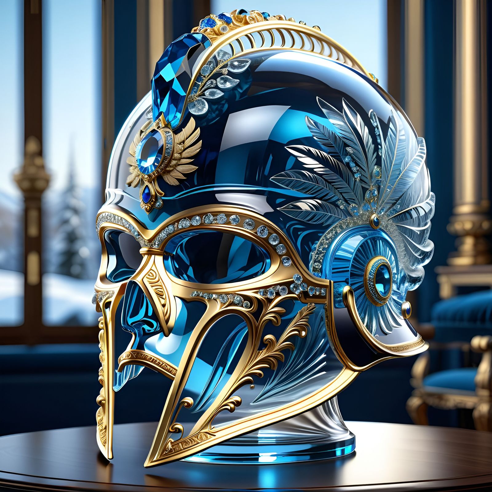 Crystal Gladiator’s Helmet  by @Schmooz