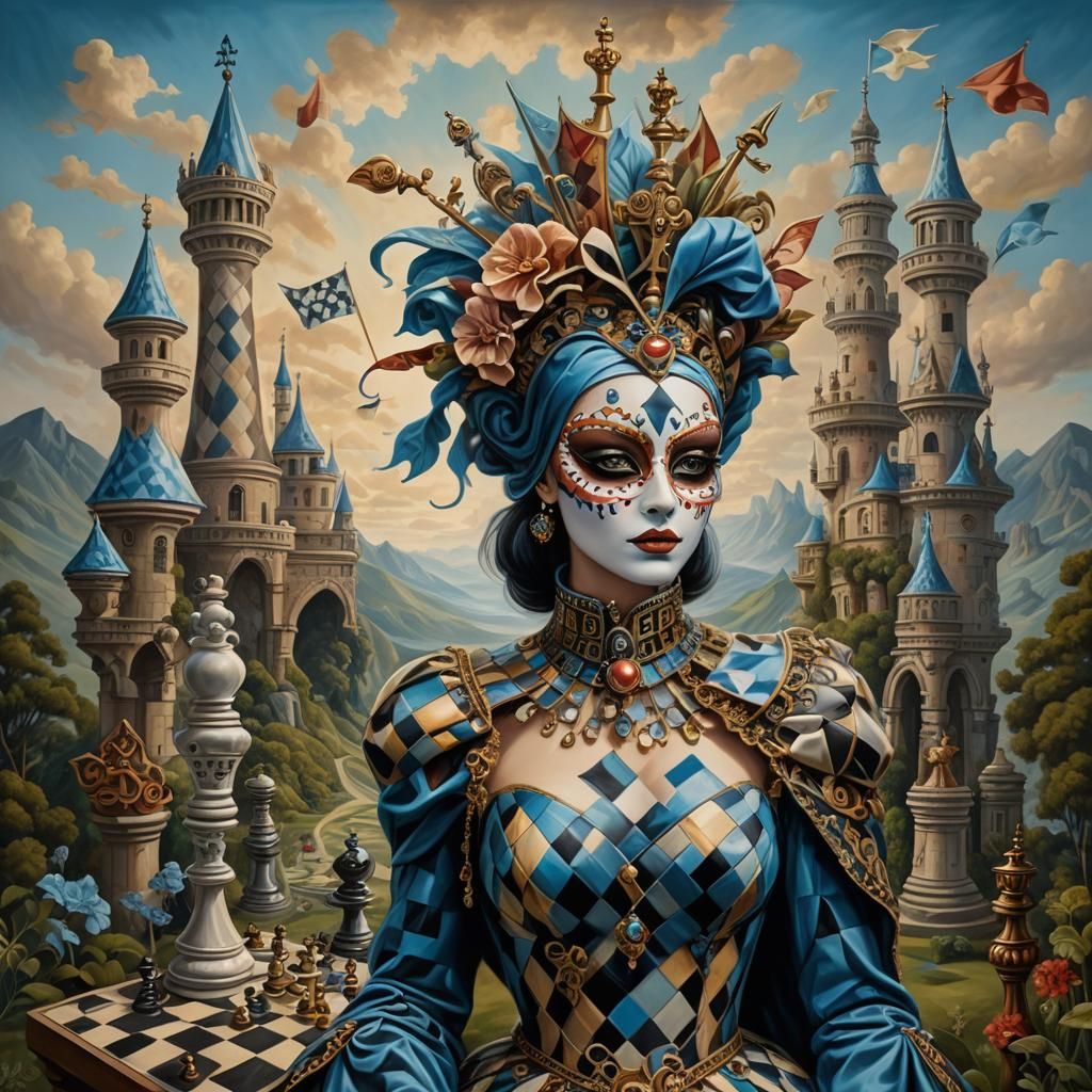 The Jester Queen - AI Generated Artwork - NightCafe Creator