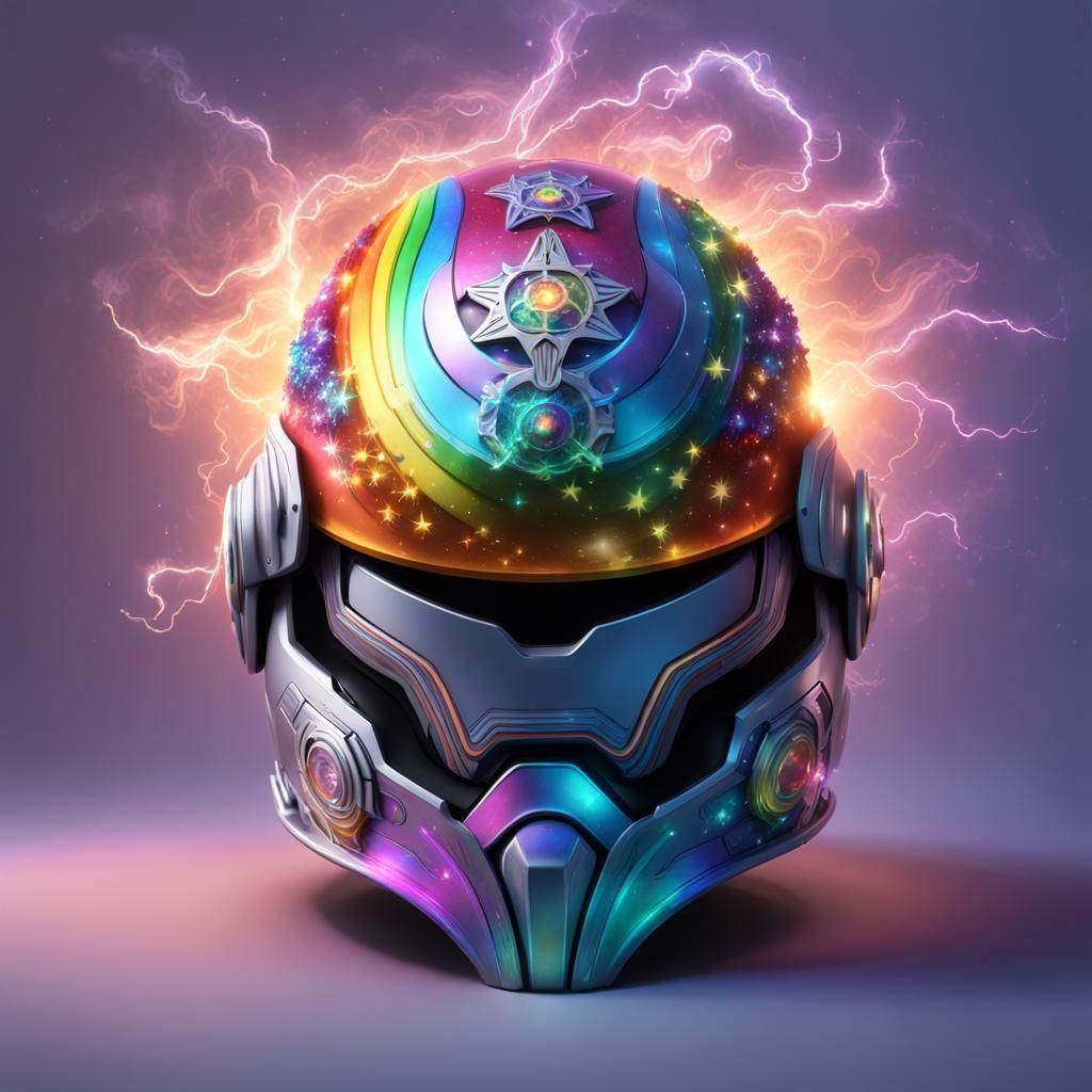 An organic helmet, which energize al chakras to the transcen...