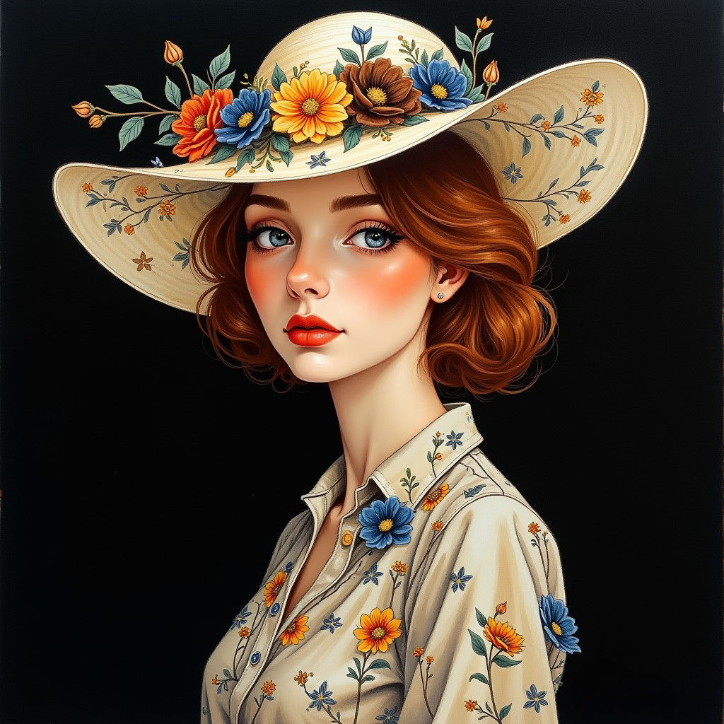 A stunning portrait of a confident woman