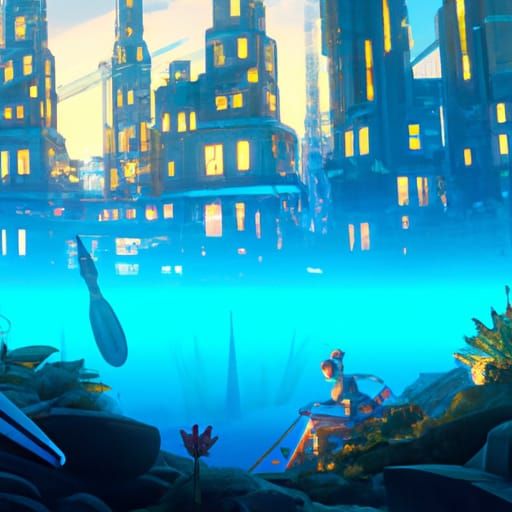 Life in the city of Atlantis
