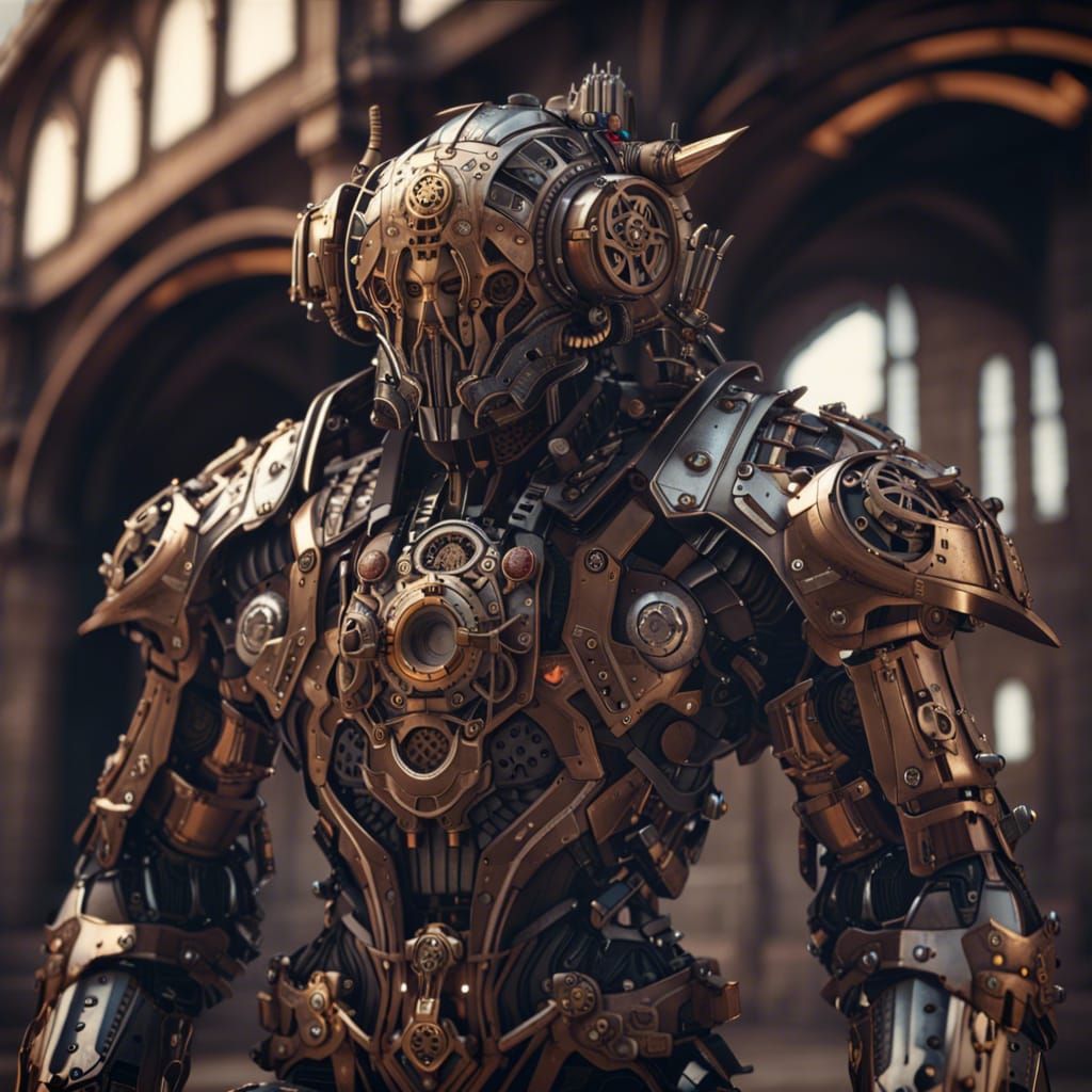 steampunk mech 5 - AI Generated Artwork - NightCafe Creator