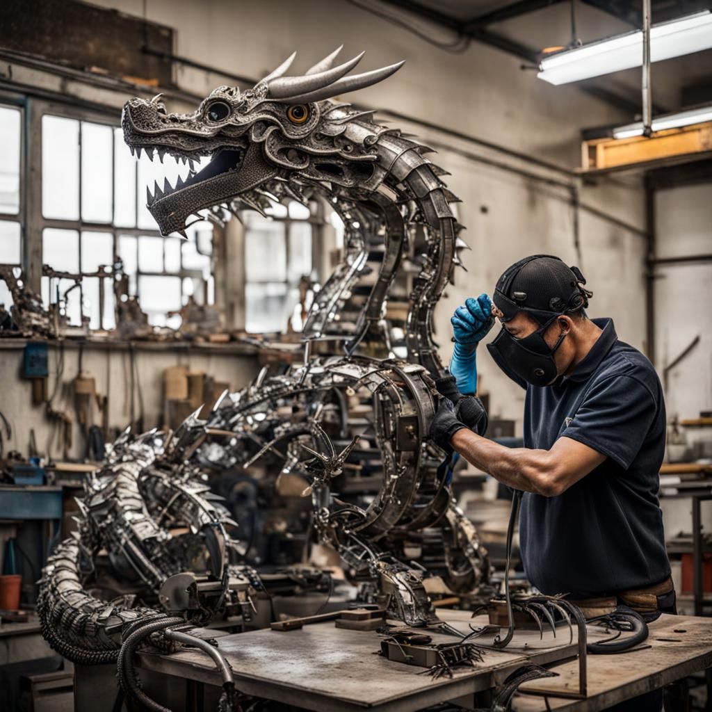 Metal Dragon  by @Pigfarmer Jr