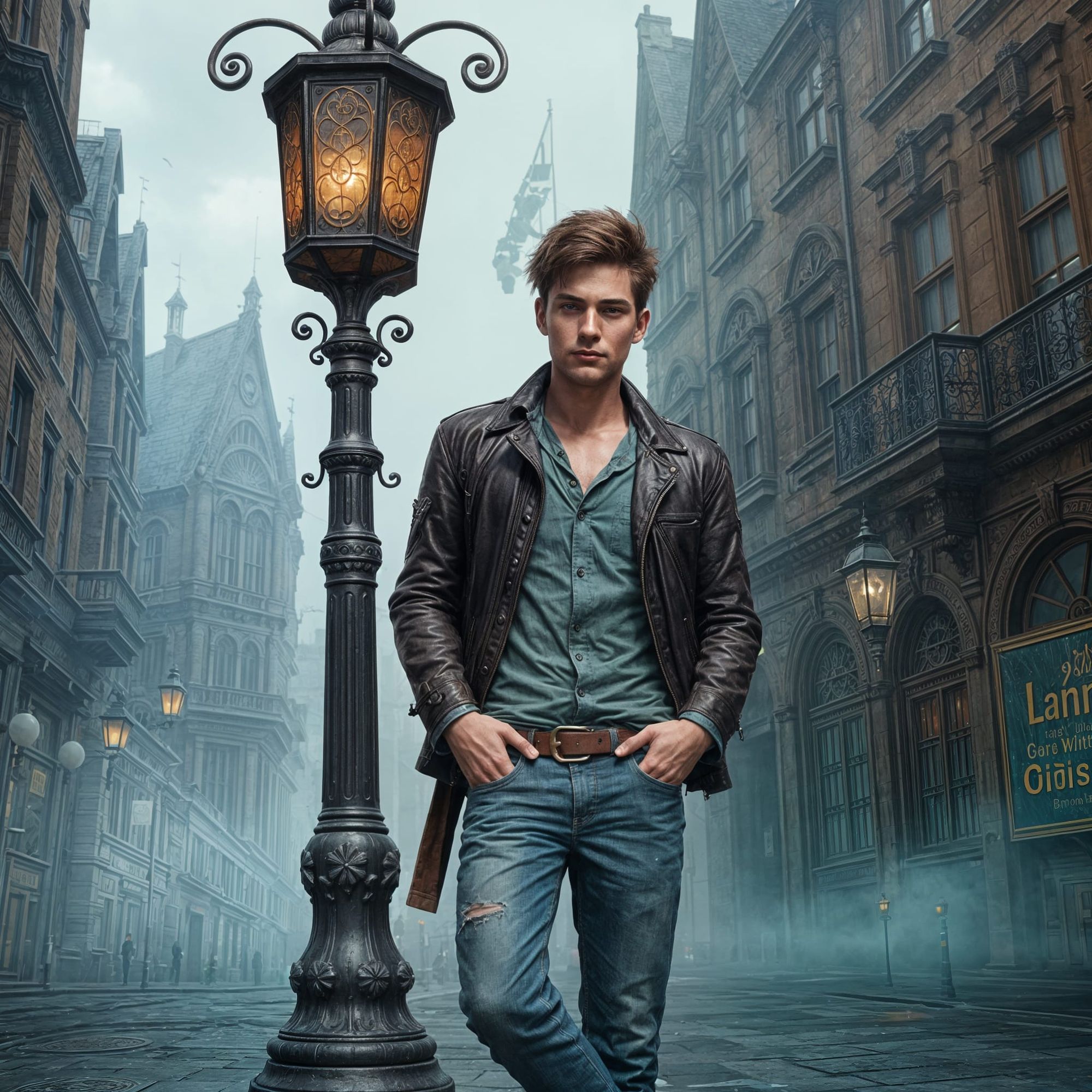 He's leaning on a lampost at the corner of the street in case a certain...