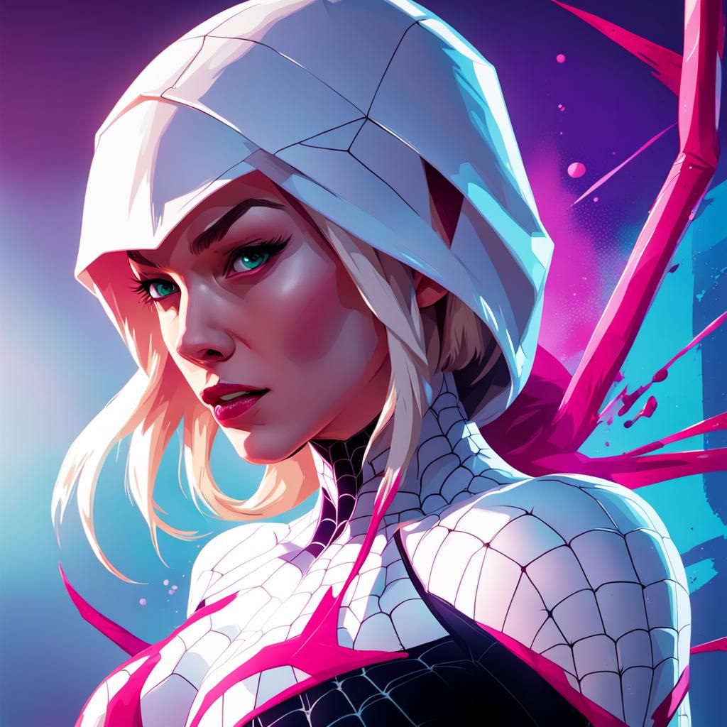 spider Gwen - AI Generated Artwork - NightCafe Creator