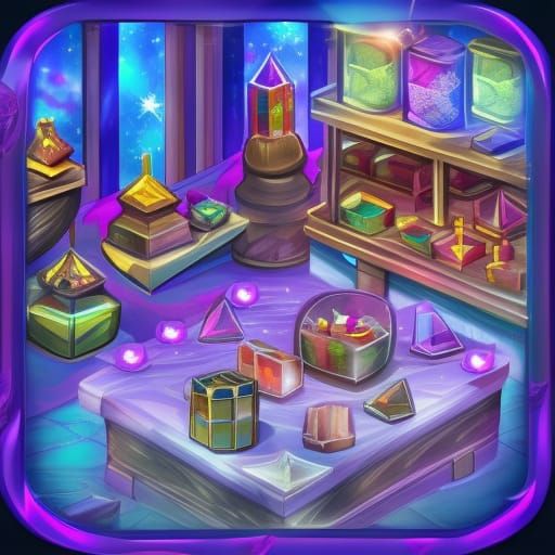 Magical crystal shop