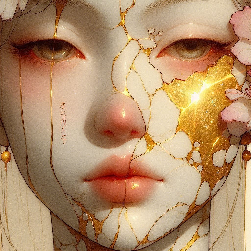 Kintsugi portrait