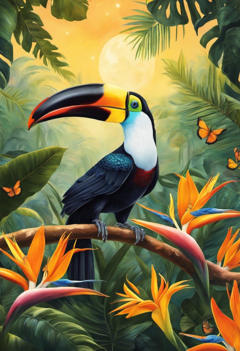 Toucan in a Rainforest  by @Lau85
