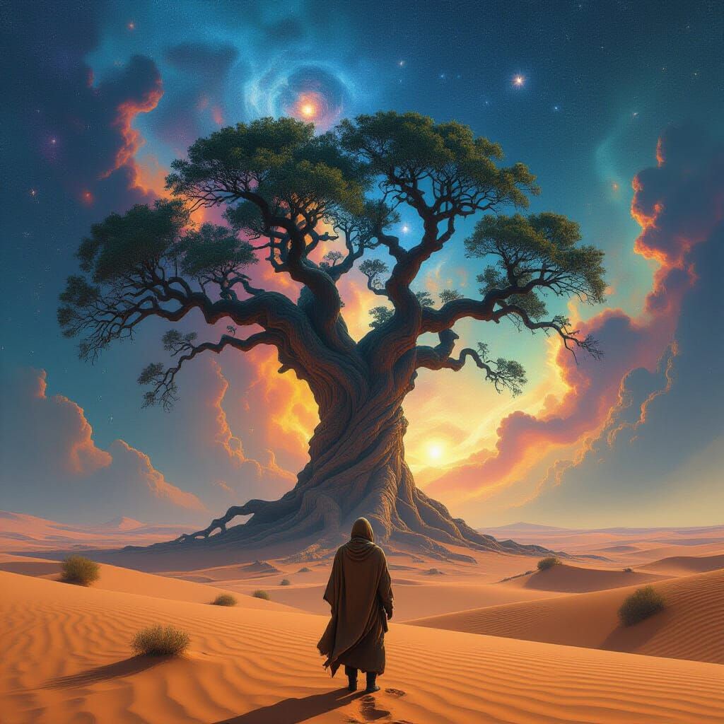 Tree of Life in the Desert  by @FoolishSpirit