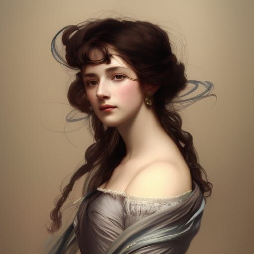 1700s woman in dress