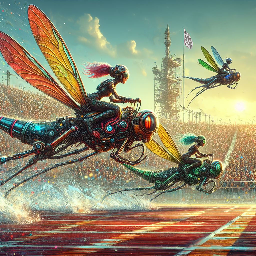 The Steelpunk Dragonflies Race: The finish line