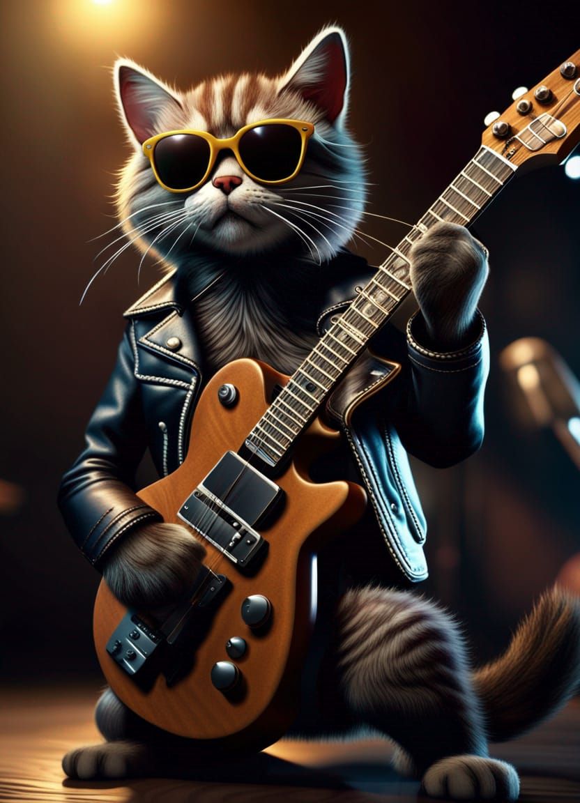 A Cool Cat Solo - AI Generated Artwork - NightCafe Creator