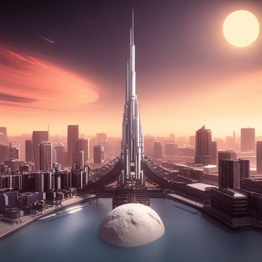City on the moon