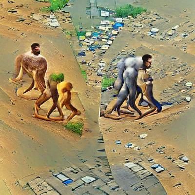 humans evolving