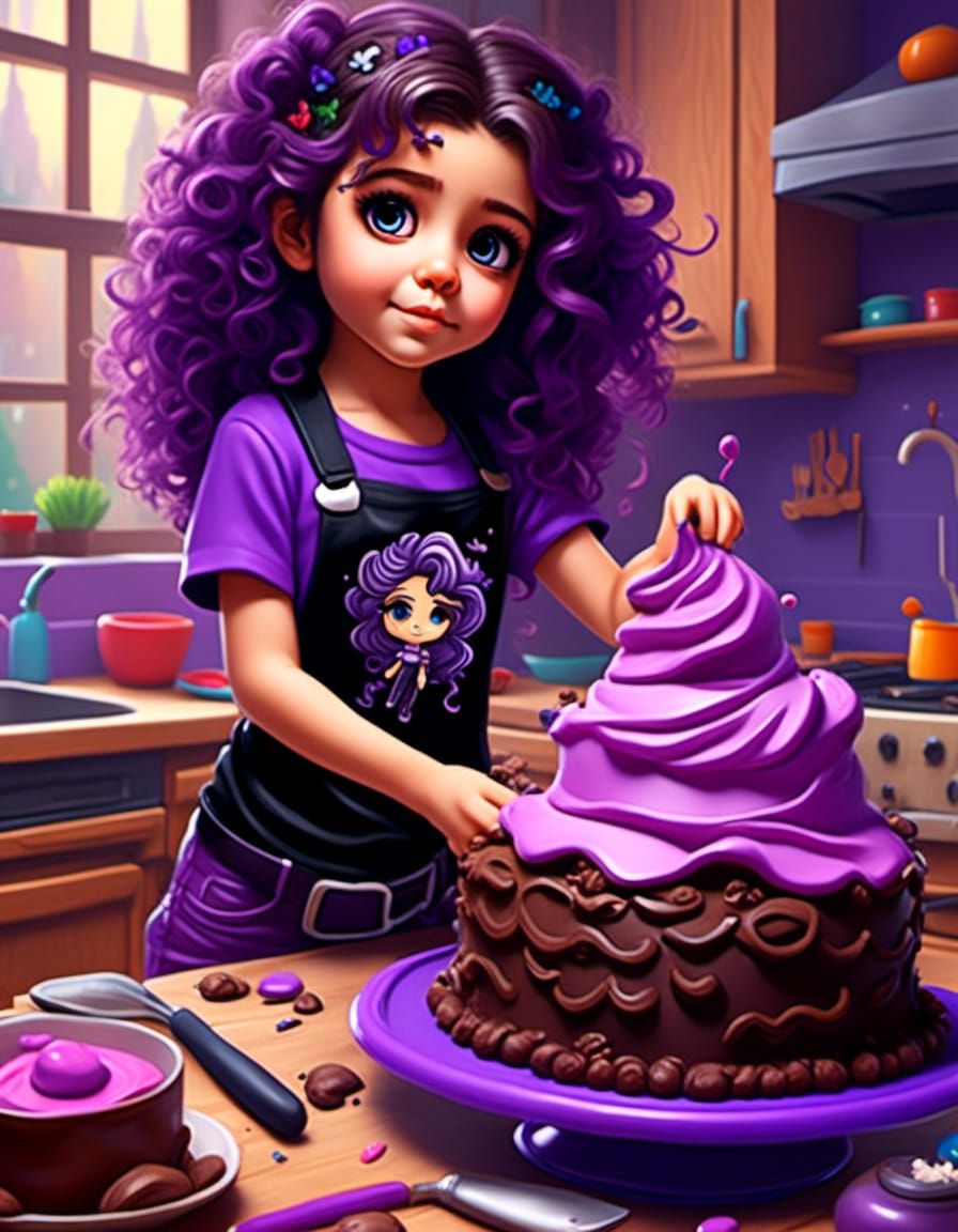 Aryelle loves to bake