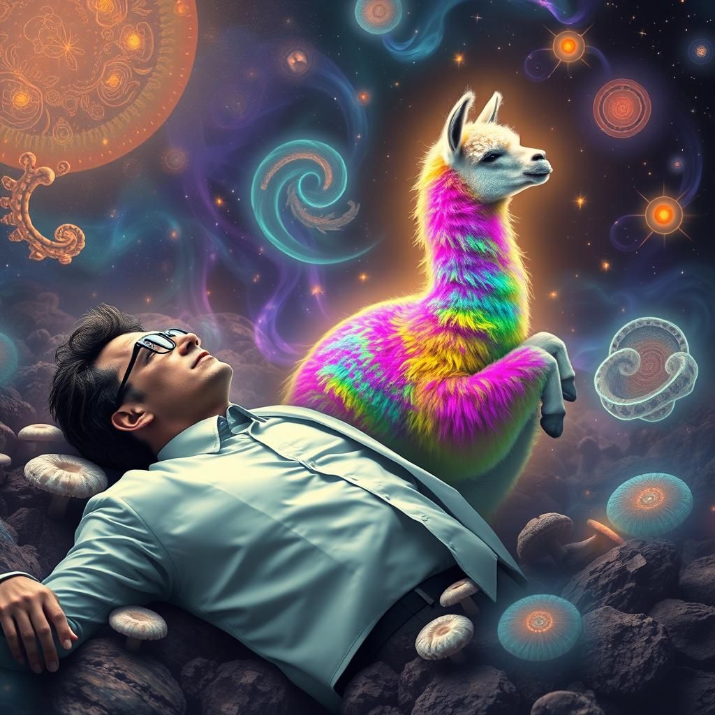 A German civil servant lies in a fungal coma and dreams that he is an alpaca