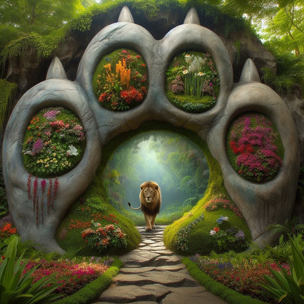 Lion paw path