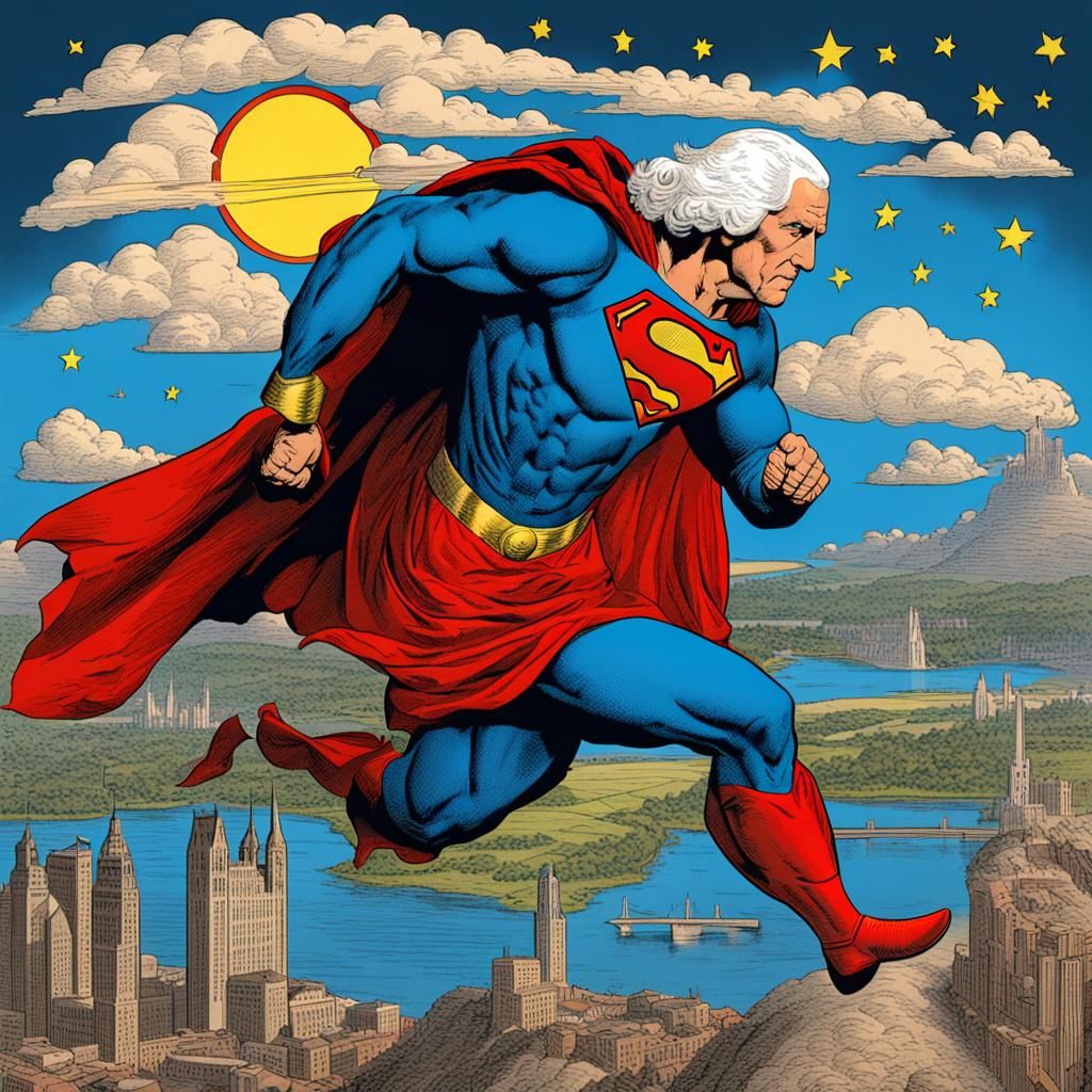 George Washington as Superman