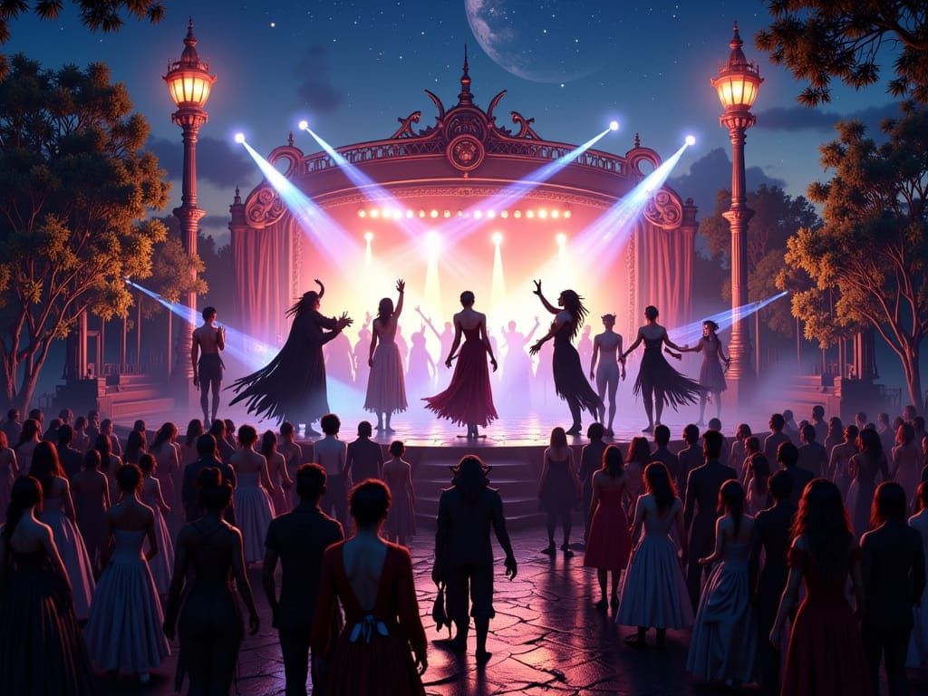 Audience floating is a fog in rhythm with the band 