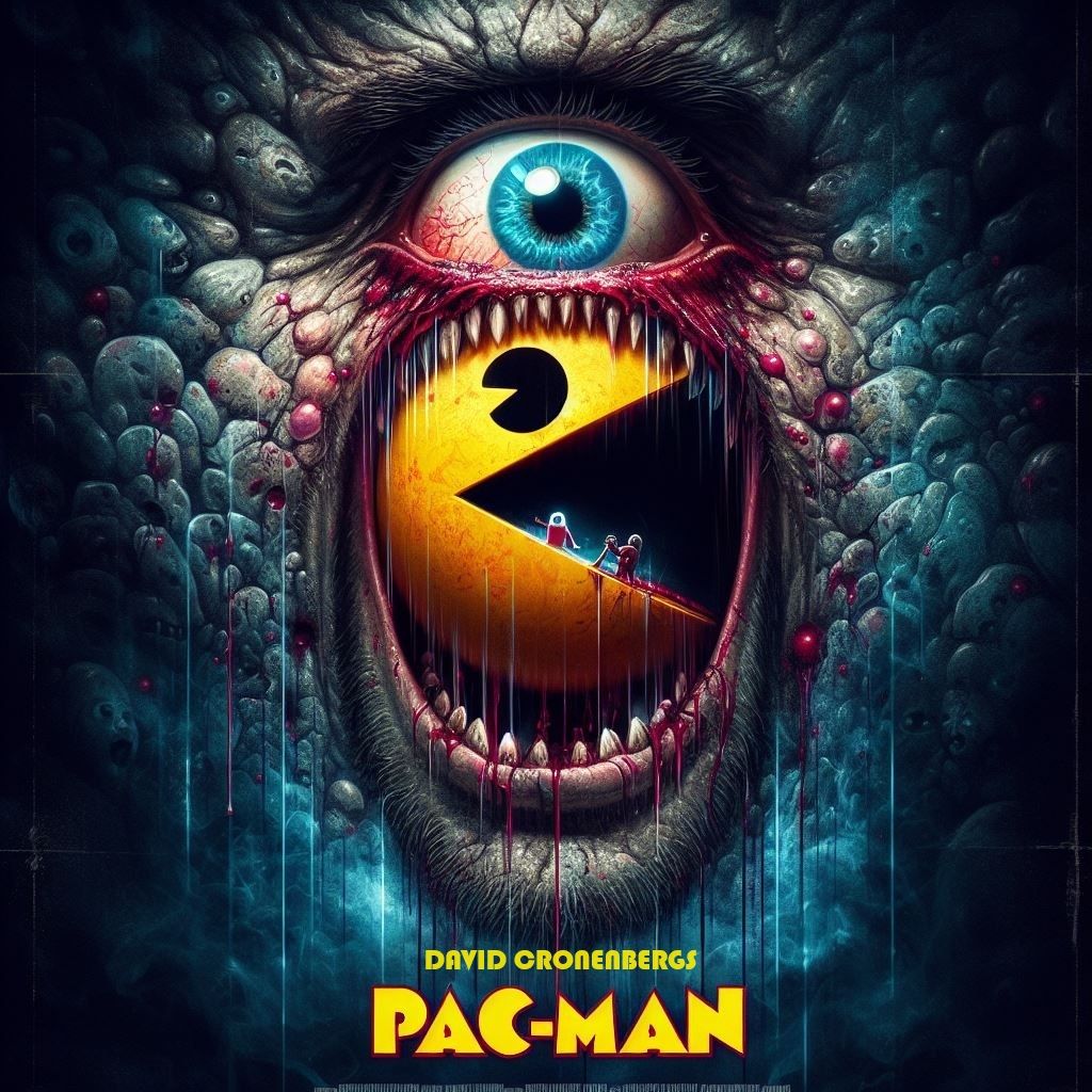 David Cronenberg's Pac-Man Unreleased Movie Poster, 1985