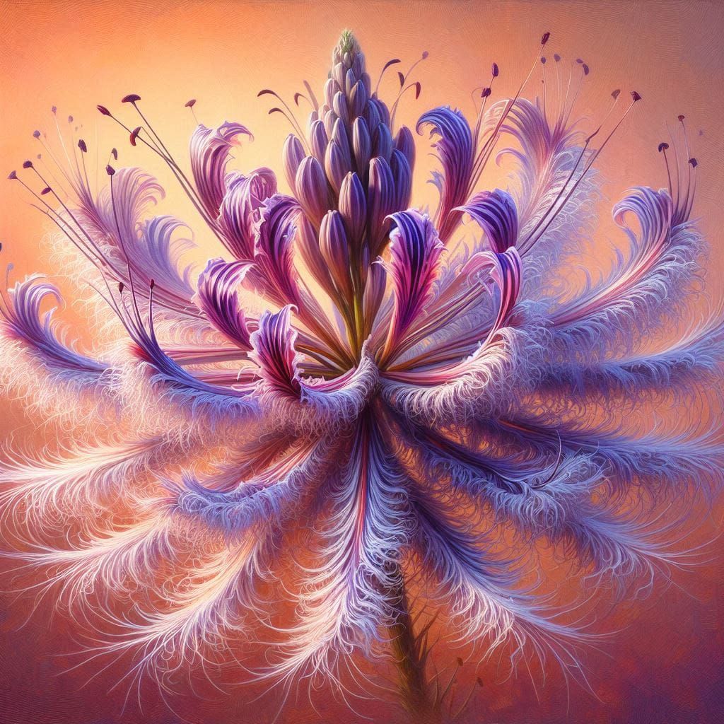 Frilly Hyssop flower