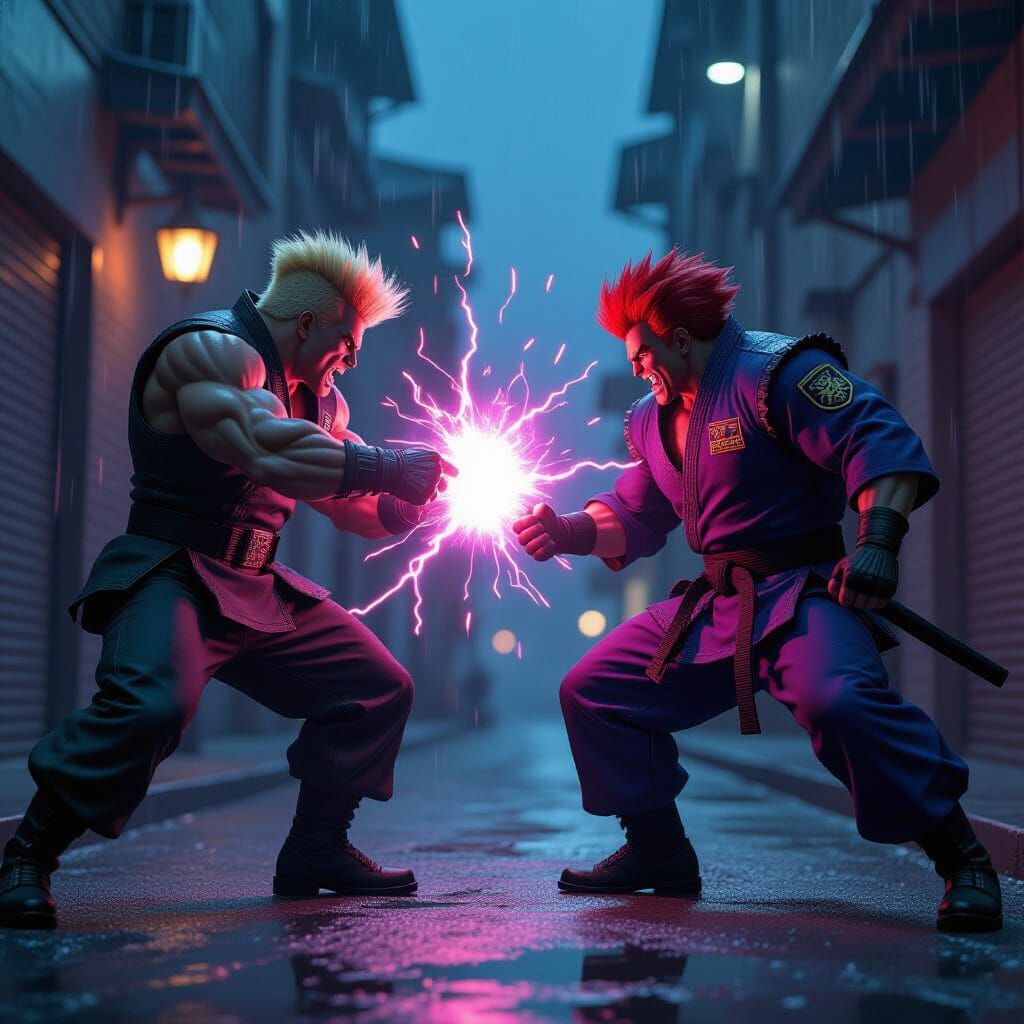 Guile vs Akuma normal