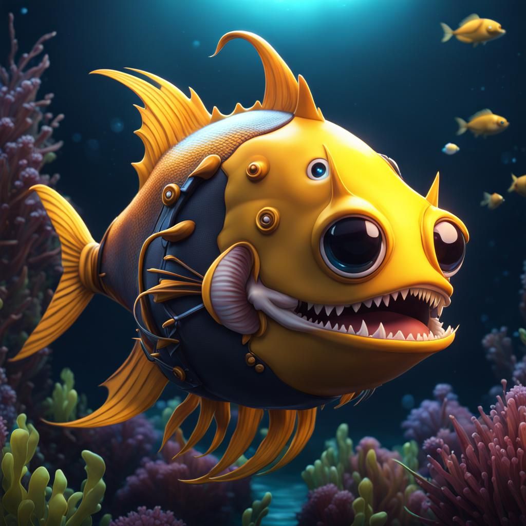 Chibi Angler Fish - AI Generated Artwork - NightCafe Creator