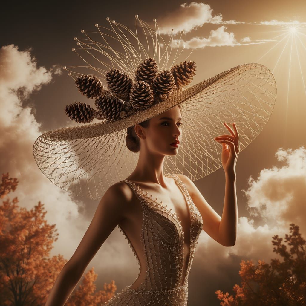 We reimagine hats made from unusual materials, transforming everyday objects or natural elements into ...  by @Barabashka