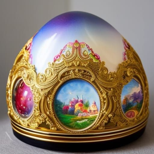 painted egg box